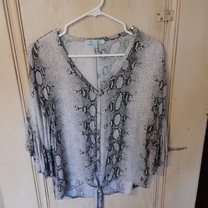 Snake Print Top